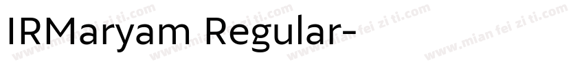 IRMaryam Regular字体转换